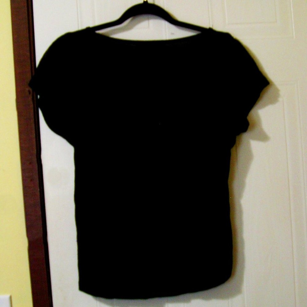 SLINKY BLACK KNIT JERSEY M